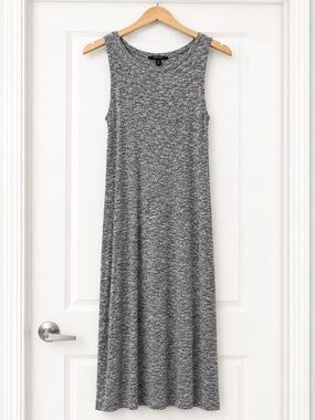 Forever 21 Gray Marled Sleeveless Maxi Dress